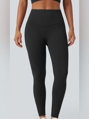 New HALARA High-Rise Black UltraSculpt Leggings Medium Full Length